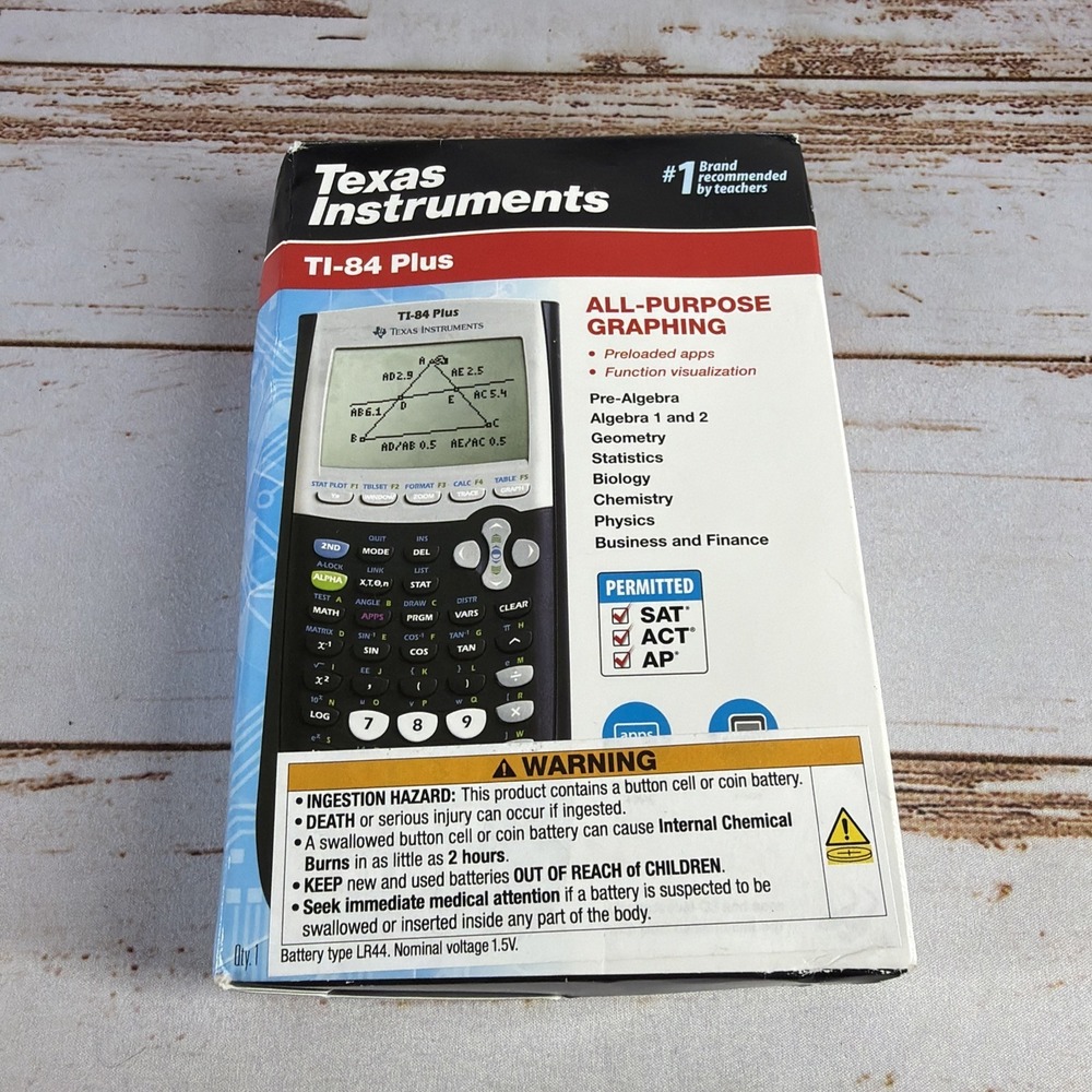 Texas Instruments TI-84 Plus All Purpose Graphing Calculator - Black